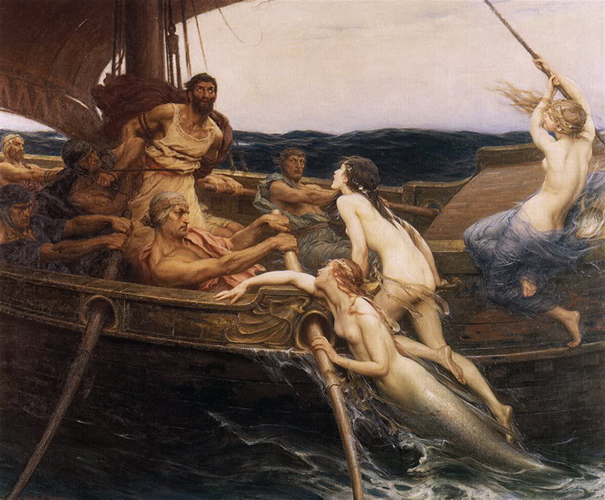 Ulises y la Sirenas, de Herbert James Draper